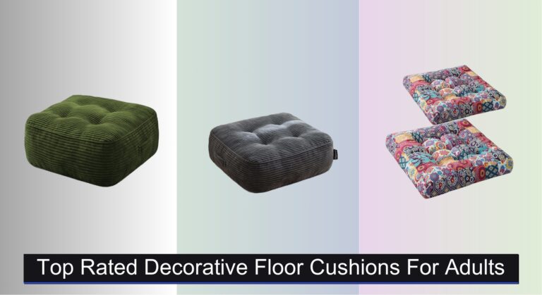 8 Top-Rated Decorative Floor Cushions for Adults 2026
